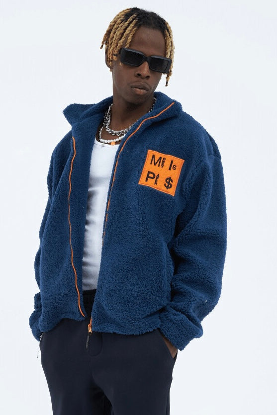 Teddy Jacket Money Is Paper Jacke Oversize Zipper