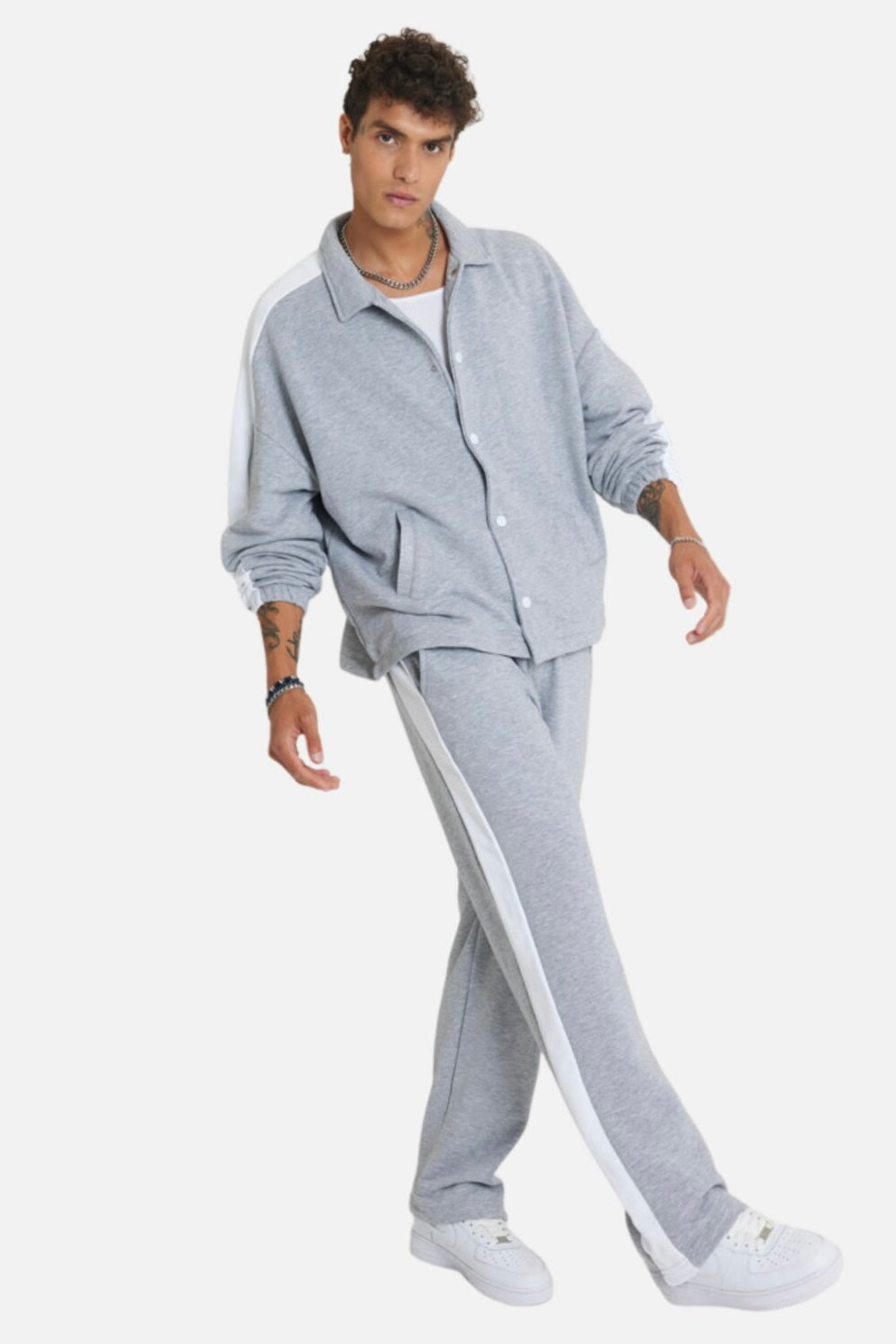 Jogginganzug Set Stripe mit Streifen Jacke Hose
