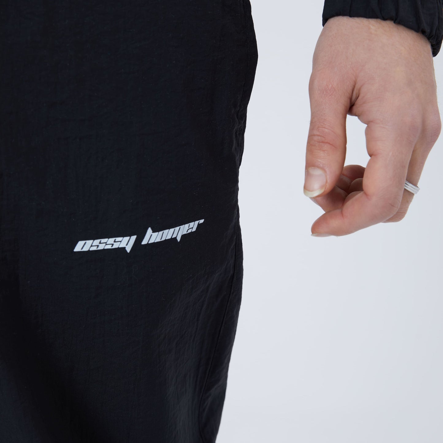 Jogginganzug Oberteil Oversize Fit Polyamid Sweatshirt mit Reißverschluß