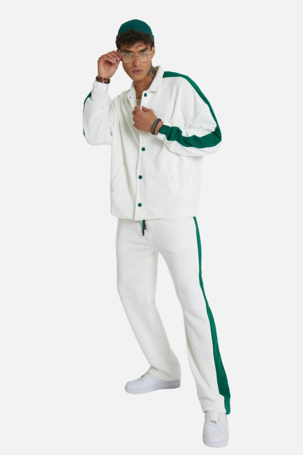 Jogginganzug Set Stripe mit Streifen Jacke Hose