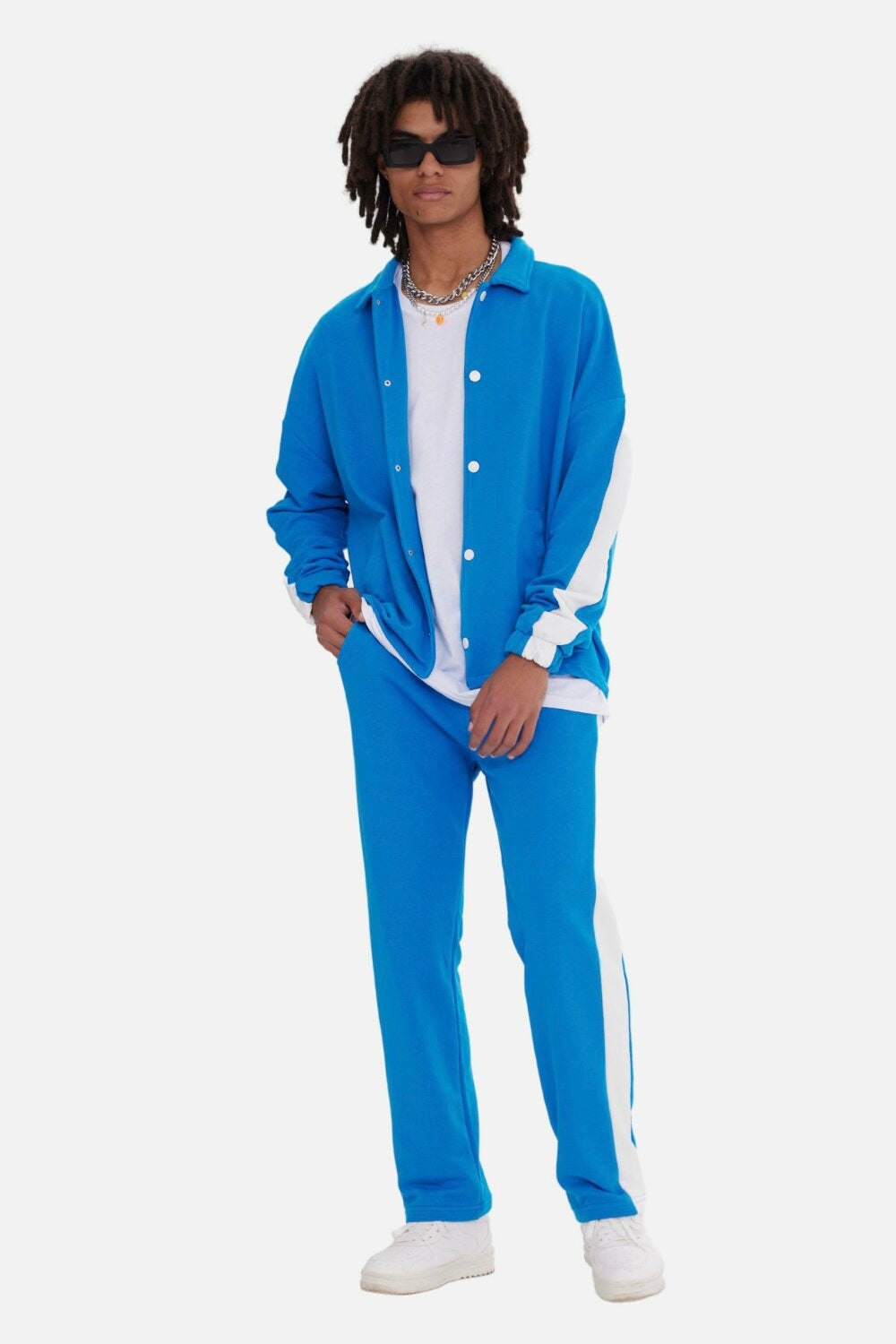 Jogginganzug Set Stripe mit Streifen Jacke Hose