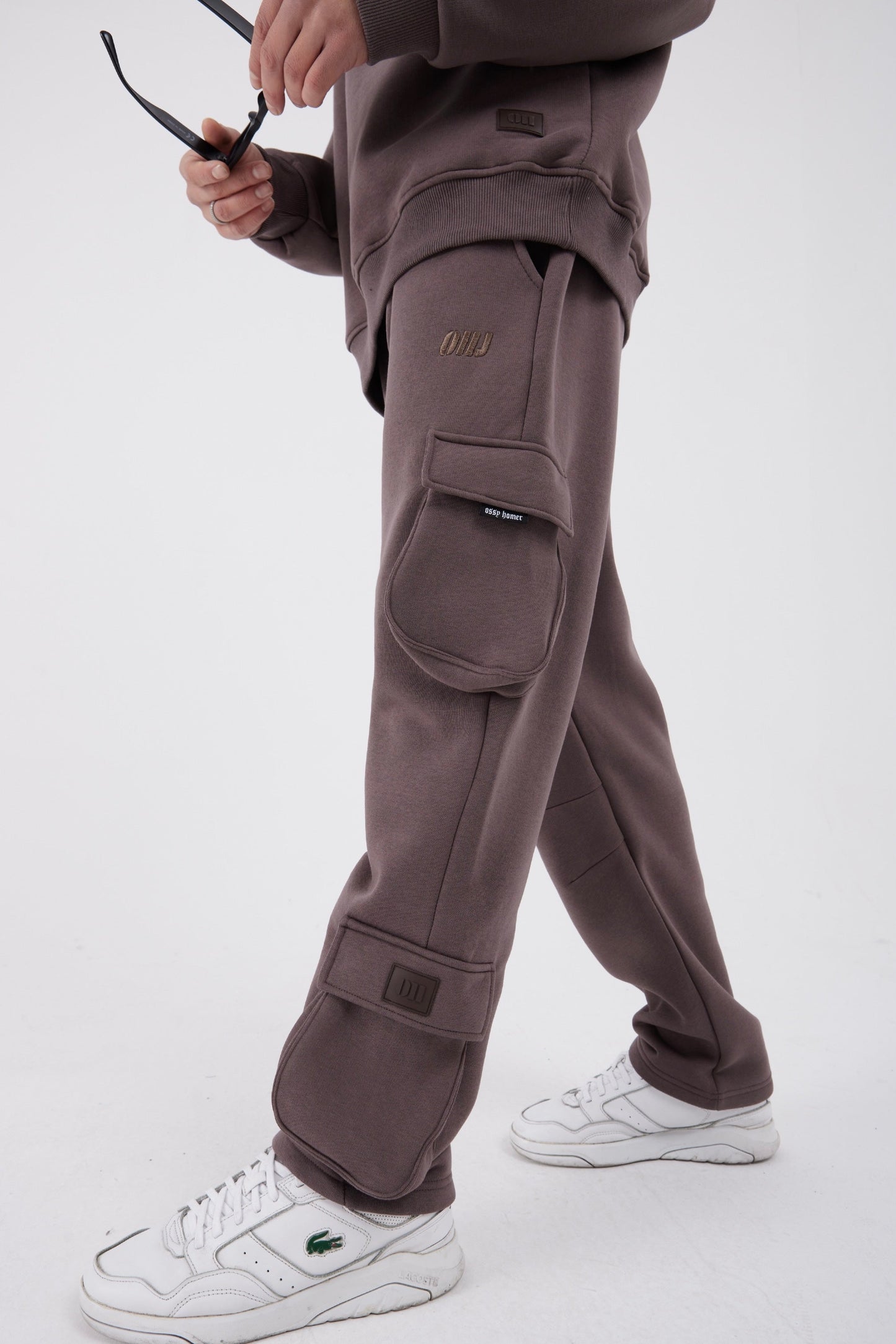 Jogginganzug Set Baumwolle Jogger Hoodie Pullover Oversize Fit