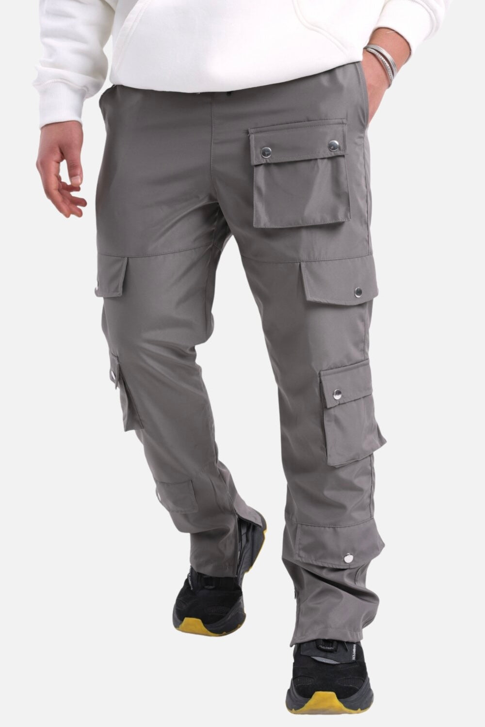 Jogginghose mit vielen Taschen & Knöpfen Jogger