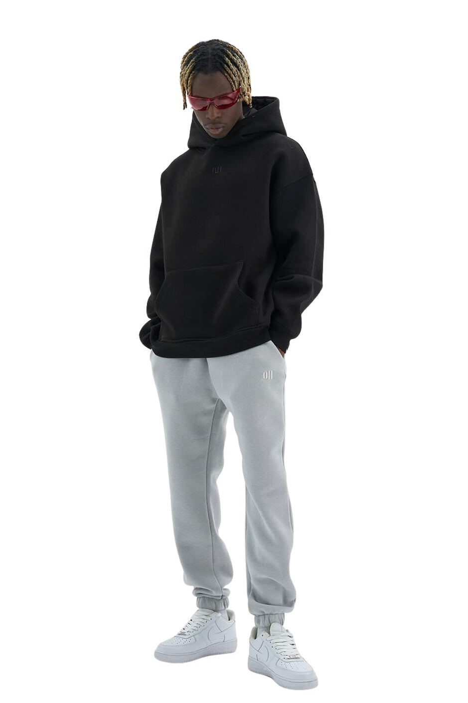 Oversize Hoodie einfarbig Basic Kapuzenpullover Unisex