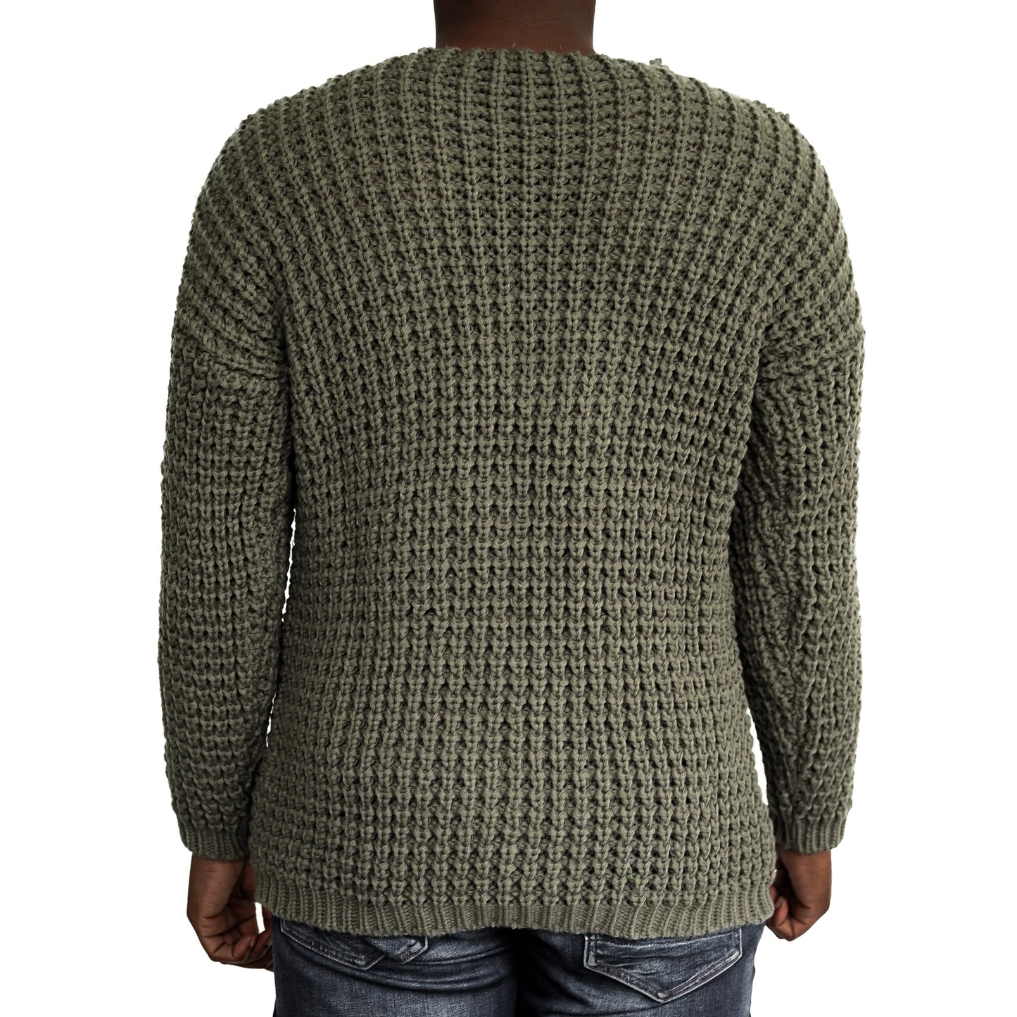 Casual Herren Strickpullover mit Rundhals-Ausschnitt
