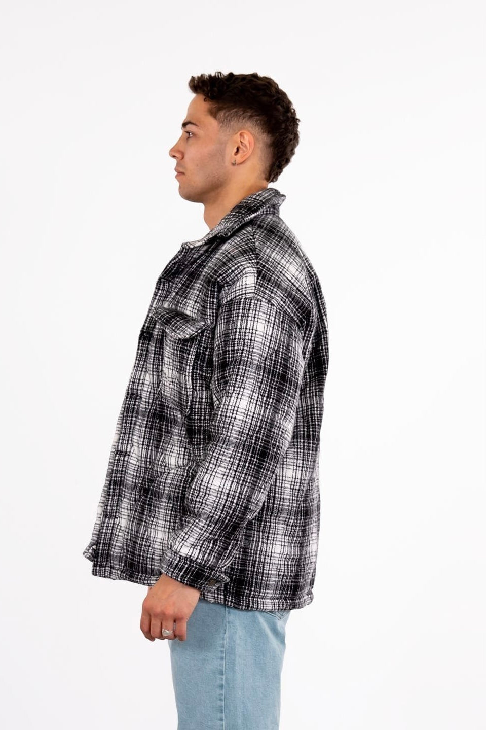 Lumberjacket Jacket Kapitone Flanelljacke kariert Hemdjacke Holzfäller
