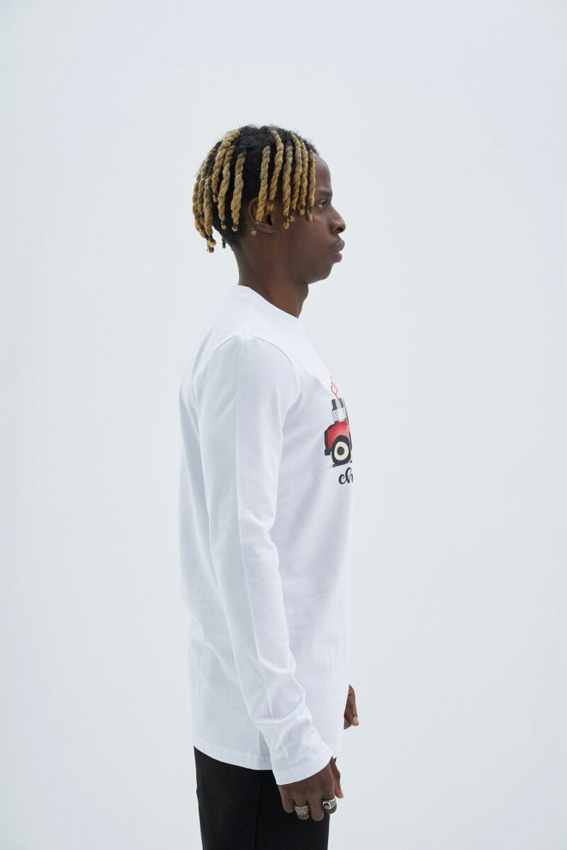 Christmas Oversize Cotton Sweatshirt Unisex weiß