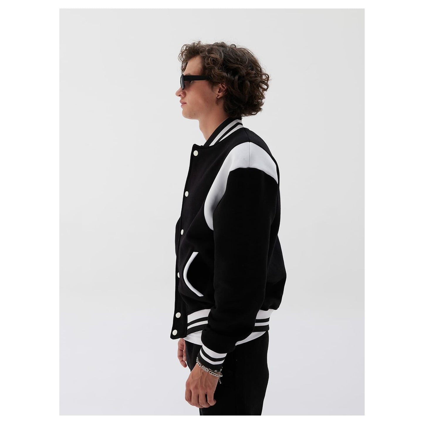 Basic Jacket Baseballjacke Baumwolle Herren Unisex Jacke