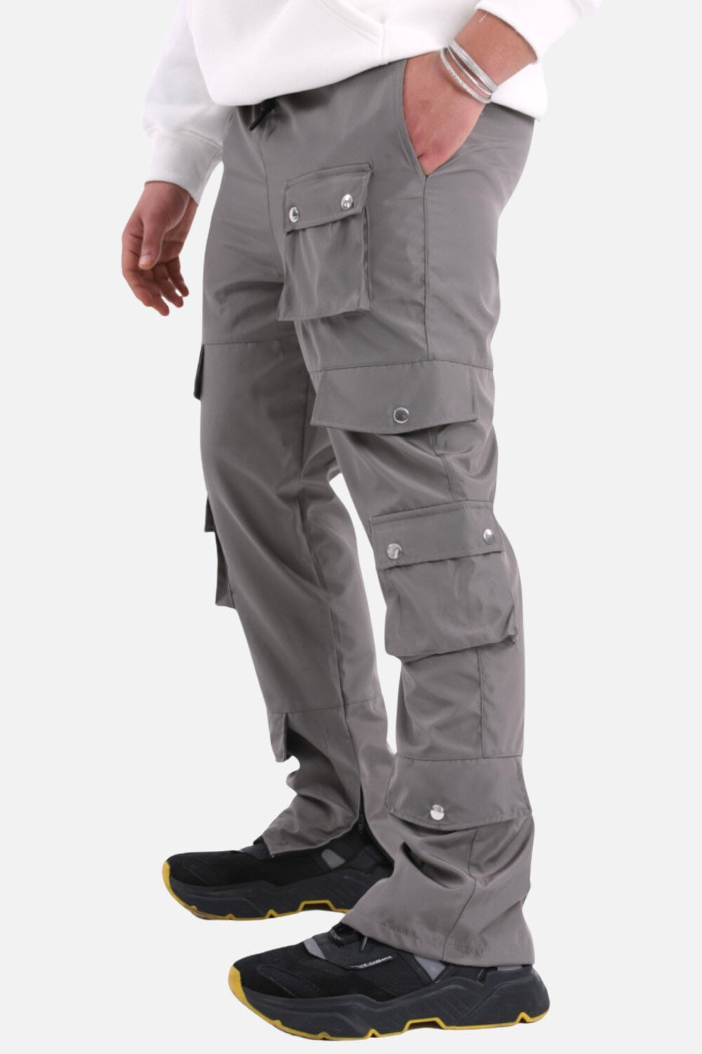 Jogginghose mit vielen Taschen & Knöpfen Jogger
