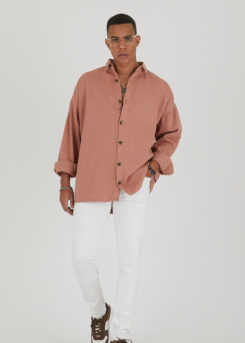 Jeanshemd Oversize Cotton Hemd 100% Baumwolle