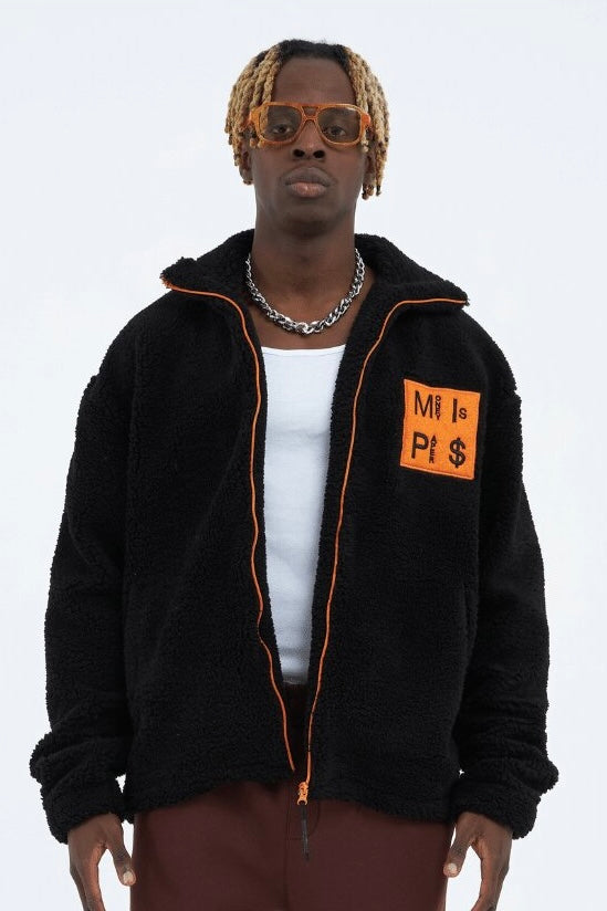 Teddy Jacket Money Is Paper Jacke Oversize Zipper