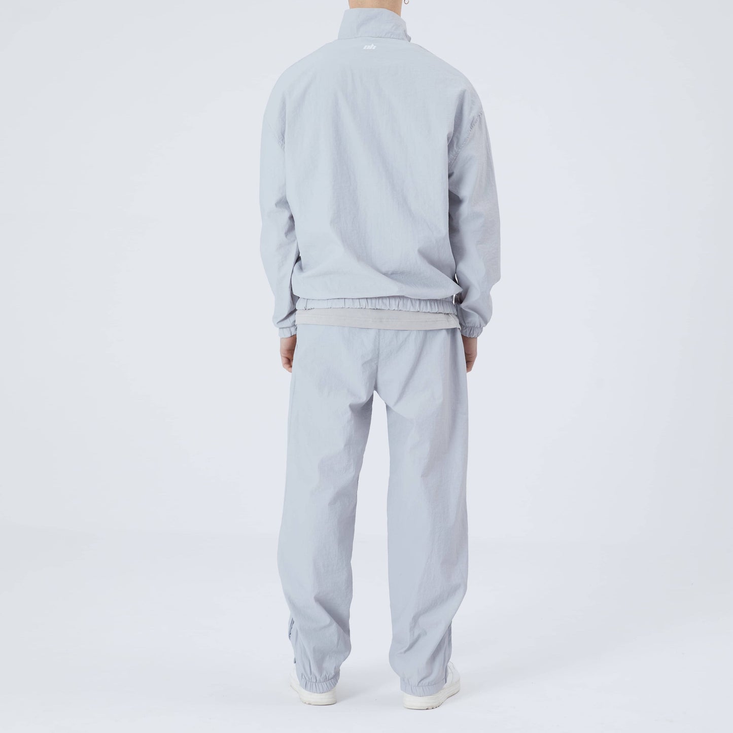 Jogginganzug Oberteil Oversize Fit Polyamid Sweatshirt mit Reißverschluß