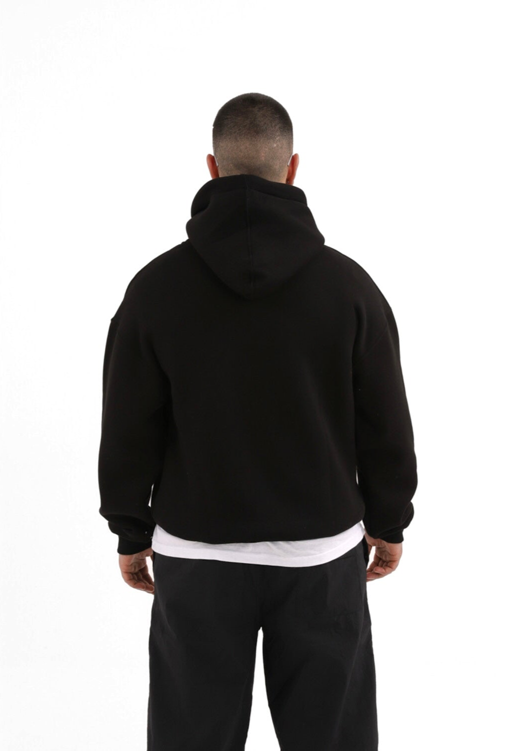 einfarbiger Basic Oversized Hoodie | Premium Herren & Damen Kapuzenpullover Unisex
