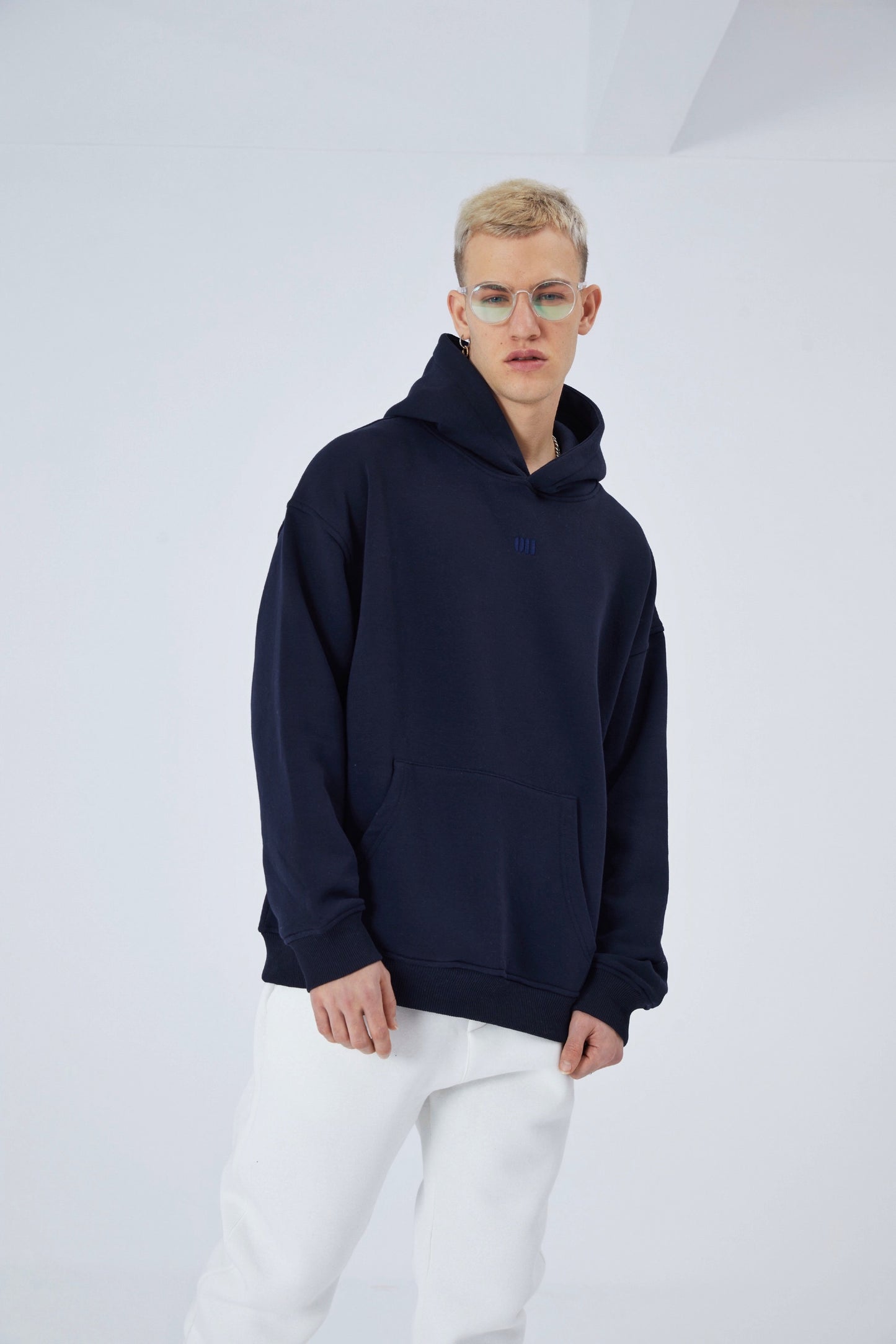 Oversize Hoodie einfarbig Basic Kapuzenpullover Unisex