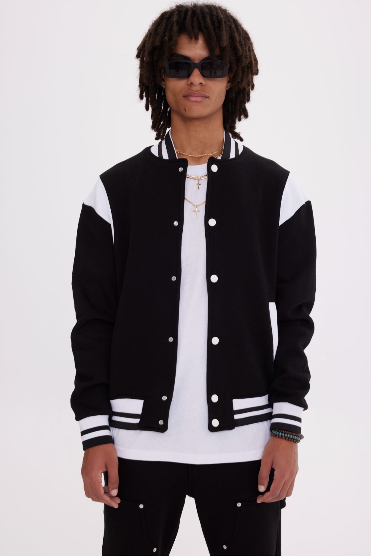 Basic Jacket Baseballjacke Baumwolle Herren Unisex Jacke