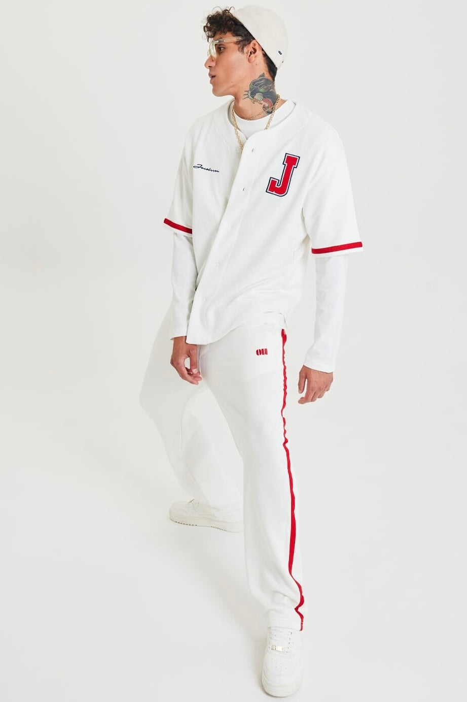 Set Baseball Hemd Hose Jogger Jogginganzug Sportanzug Oversize