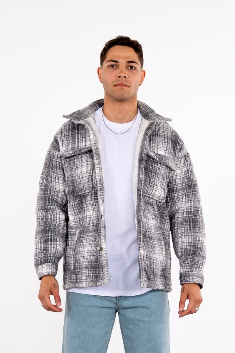 Lumberjacket Jacket Kapitone Flanelljacke kariert Hemdjacke Holzfäller