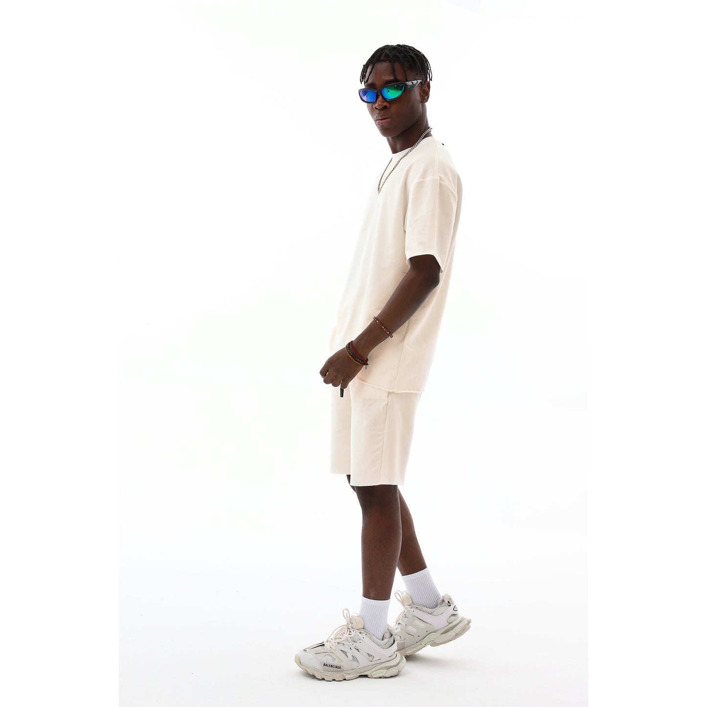 Sommer-Set für Herren - T-Shirt & kurze Joggerhose aus 100 % Polyester