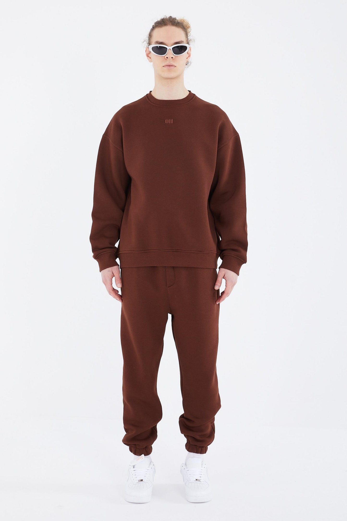 Basic Jogger Set Pullover Jogginghose Oversize Fit
