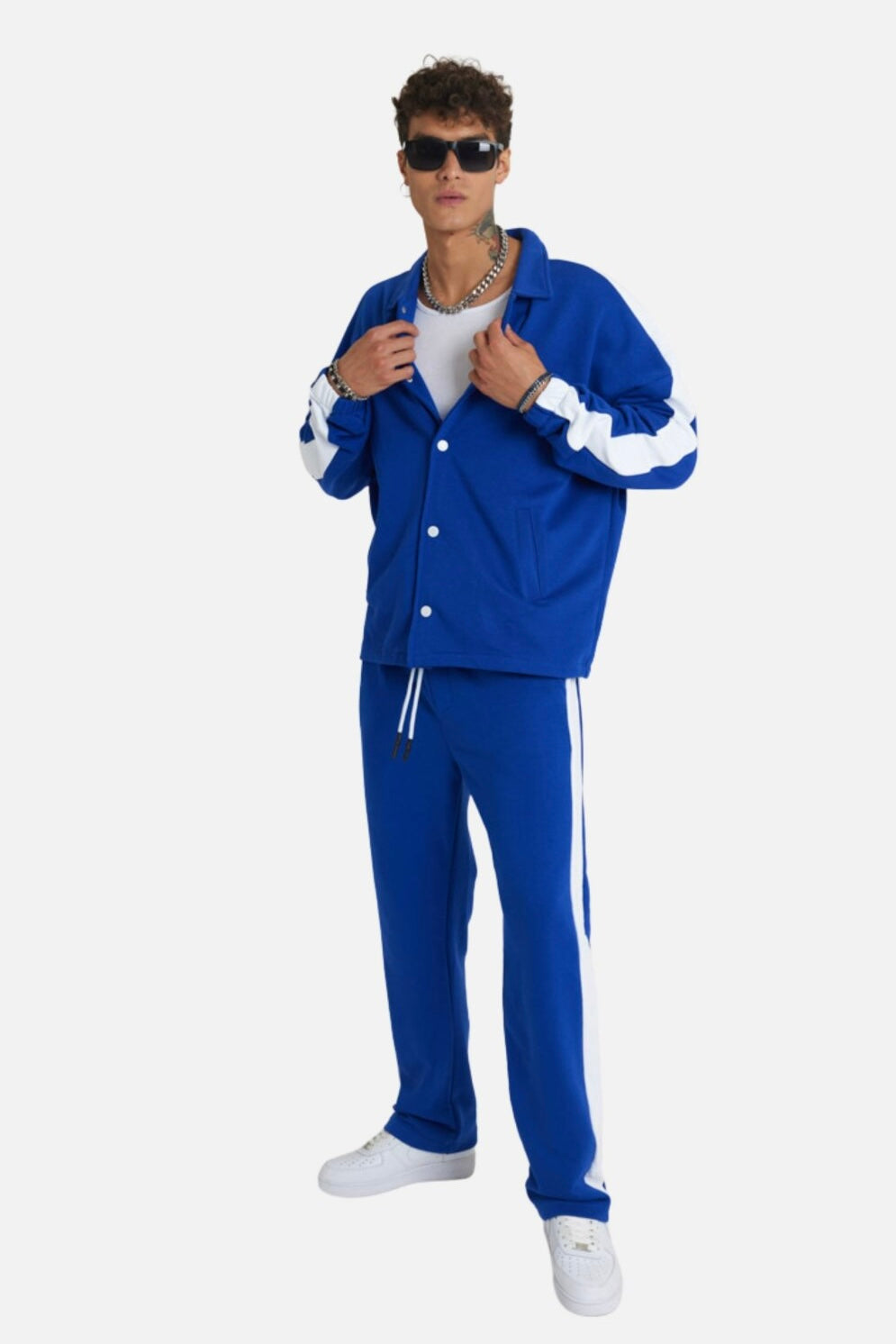 Jogginganzug Set Stripe mit Streifen Jacke Hose