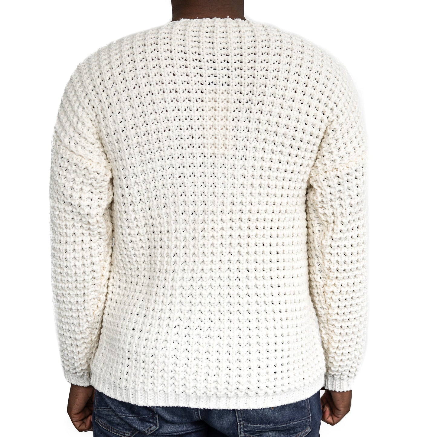Casual Herren Strickpullover mit Rundhals-Ausschnitt