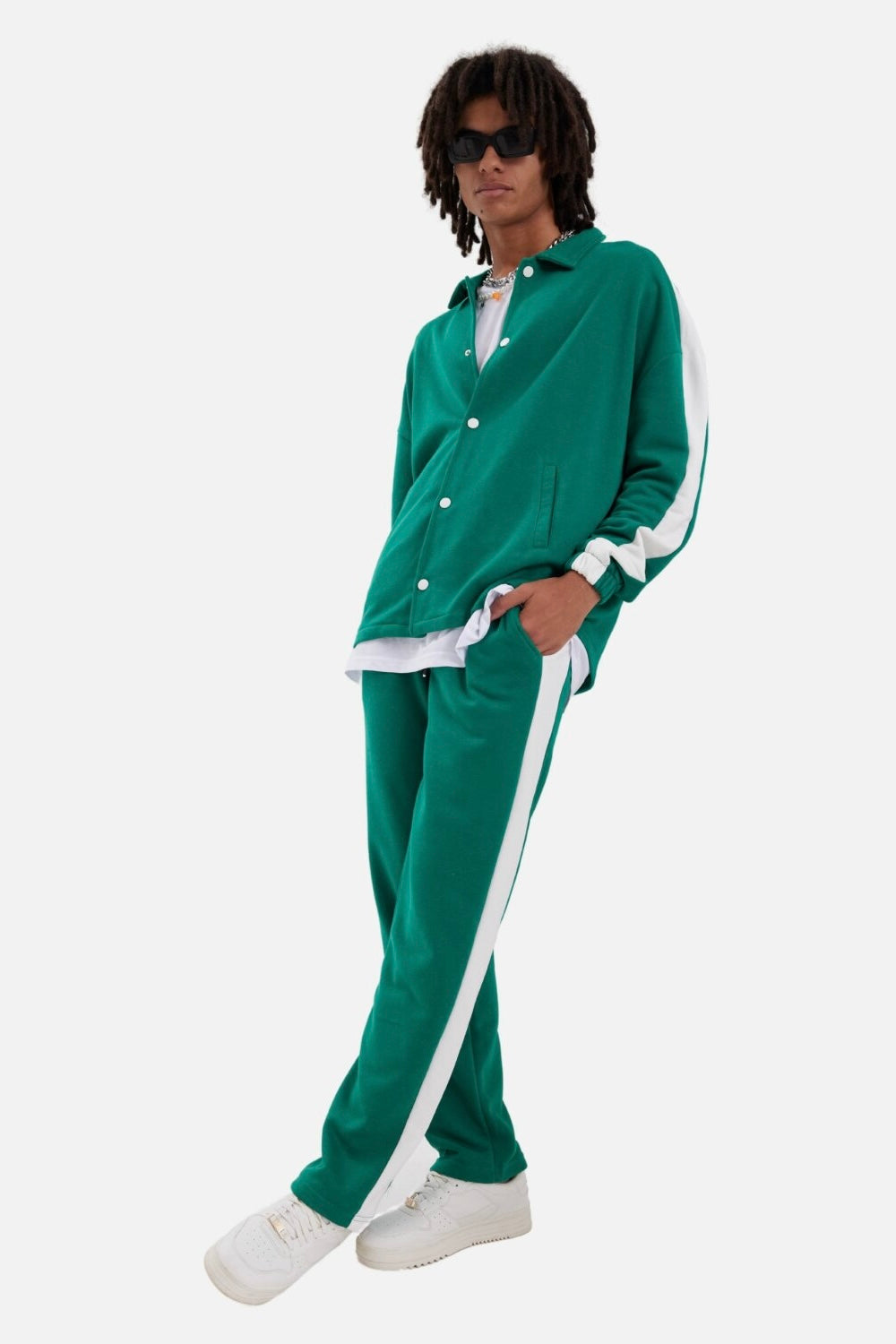 Jogginganzug Set Stripe mit Streifen Jacke Hose