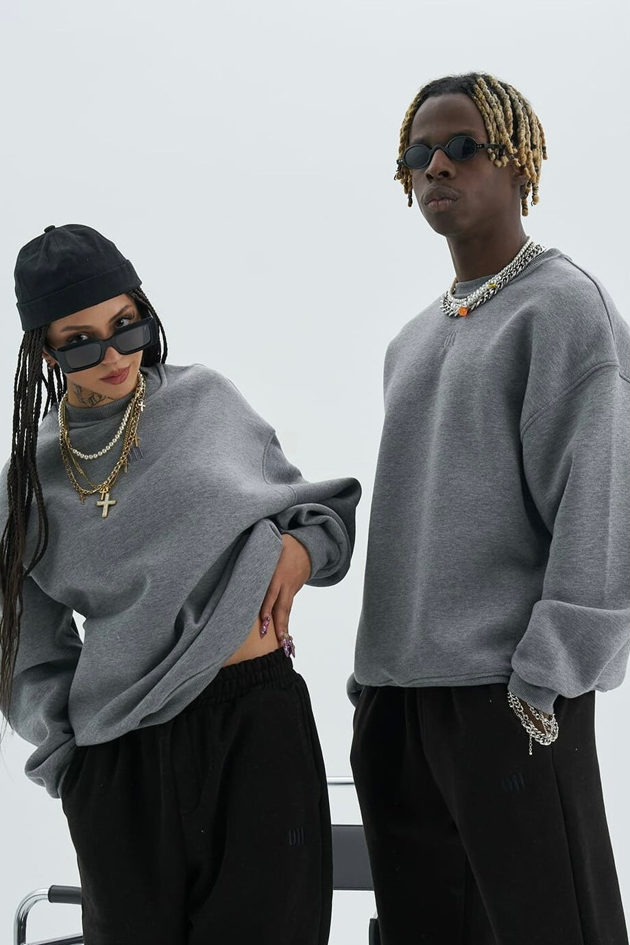Basic Sweatshirt Oversize Fit Pullover Unisex