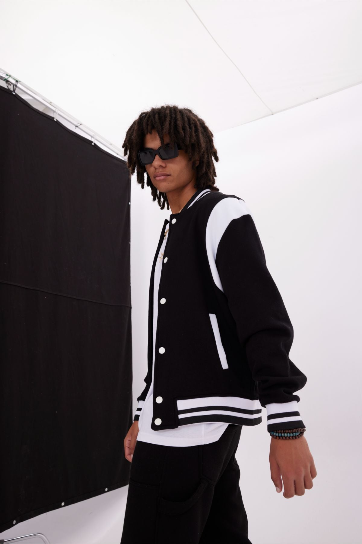 Basic Jacket Baseballjacke Baumwolle Herren Unisex Jacke