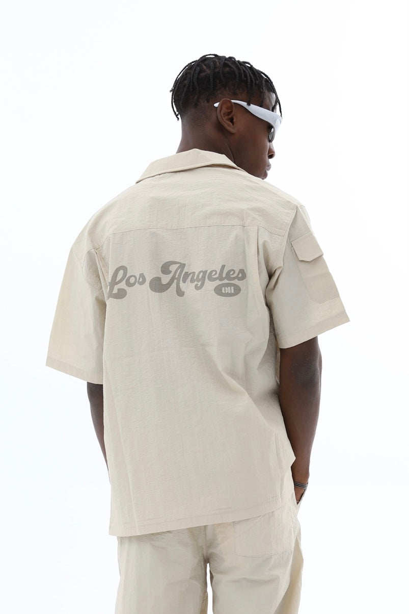 Ossy Homer Hemd Polyester Los Angeles Freizeithemd