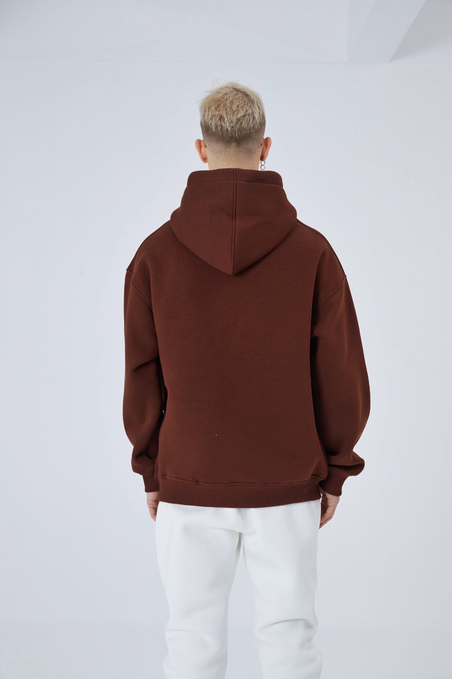 Oversize Hoodie einfarbig Basic Kapuzenpullover Unisex