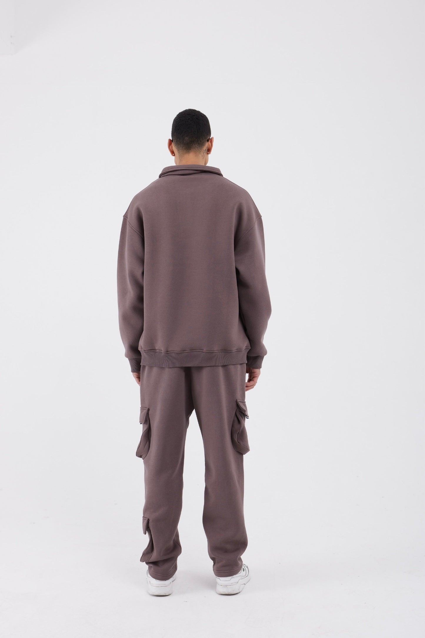 Jogginganzug Set Baumwolle Jogger Hoodie Pullover Oversize Fit
