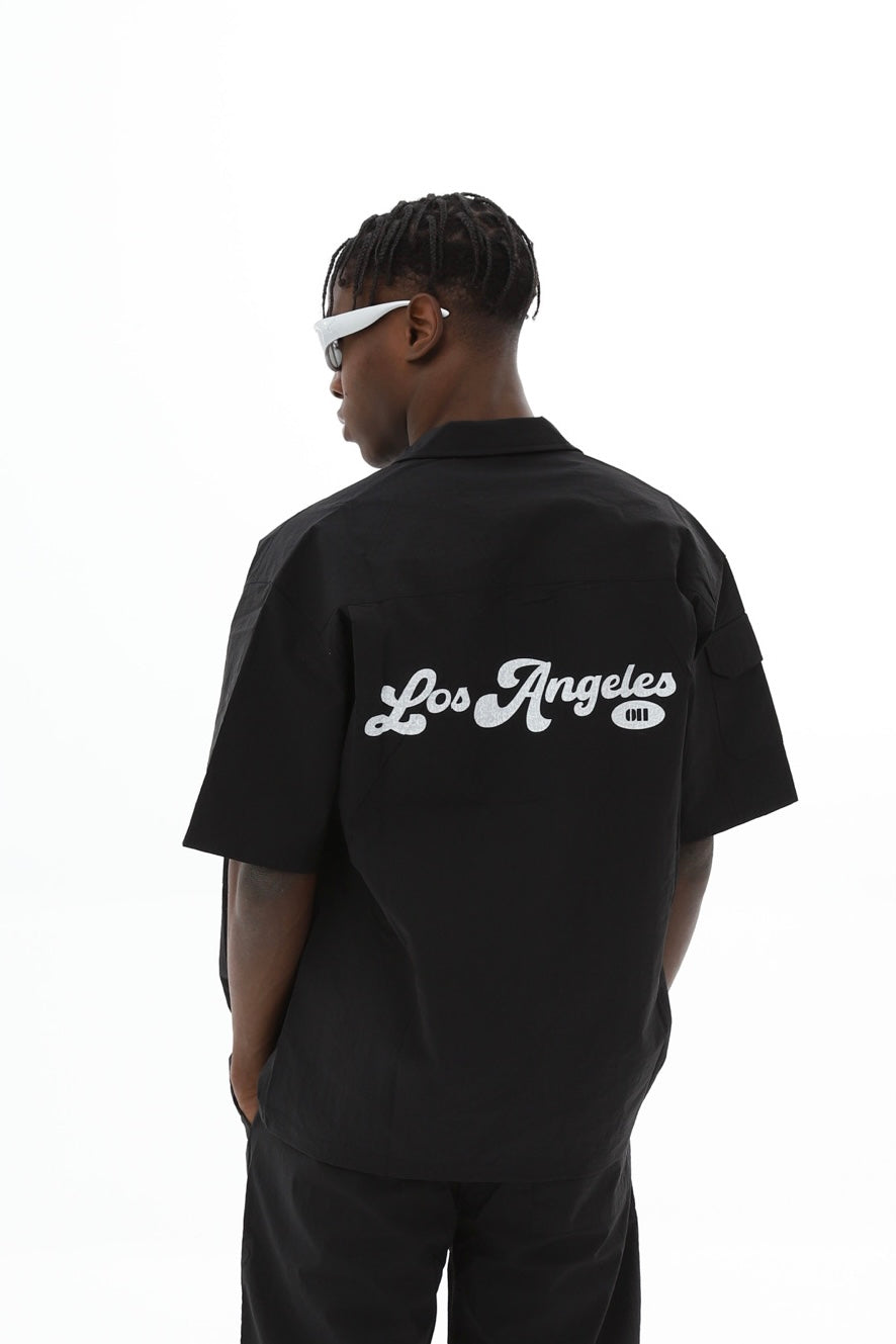 Ossy Homer Hemd Polyester Los Angeles Freizeithemd