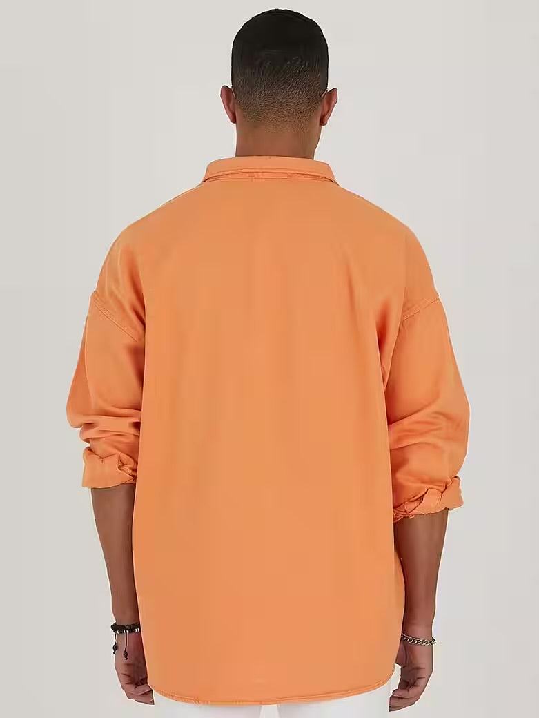 Jeanshemd Oversize Cotton Hemd 100% Baumwolle