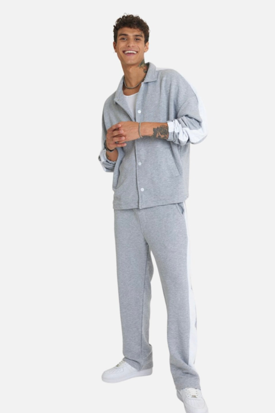 Jogginganzug Set Stripe mit Streifen Jacke Hose