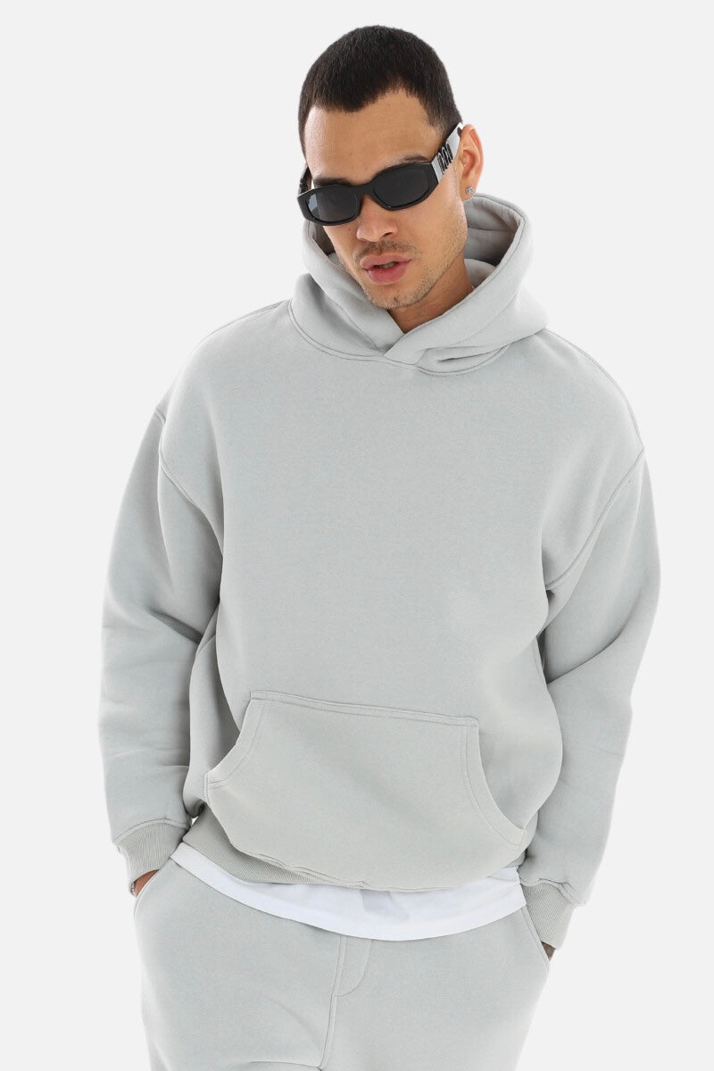 einfarbiger Basic Oversized Hoodie | Premium Herren & Damen Kapuzenpullover Unisex