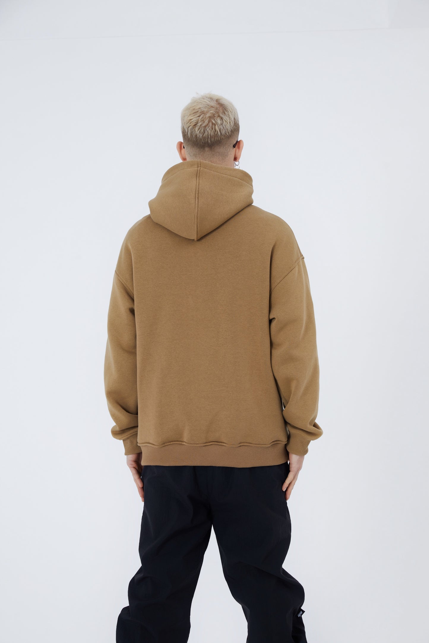 Oversize Hoodie einfarbig Basic Kapuzenpullover Unisex