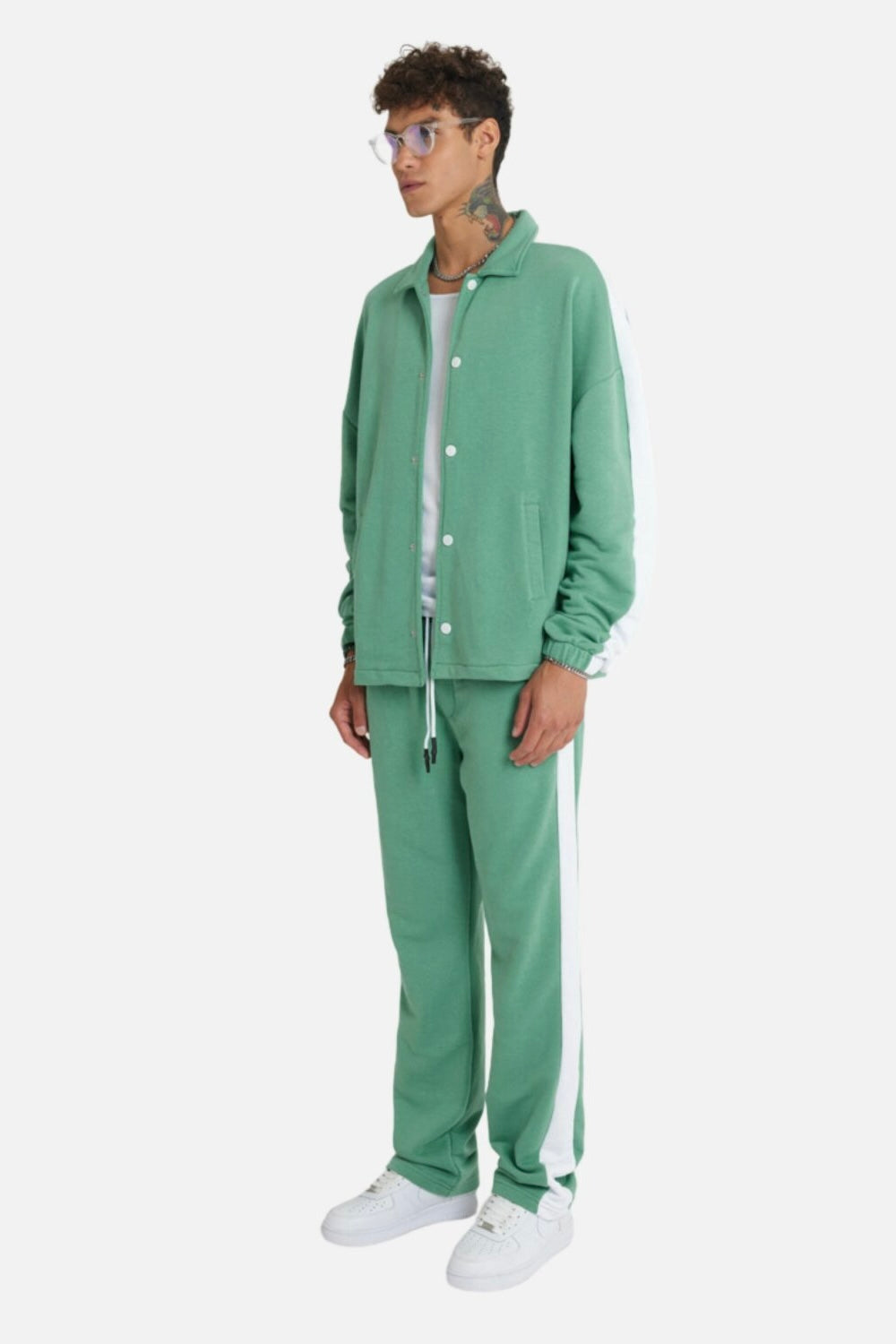 Jogginganzug Set Stripe mit Streifen Jacke Hose