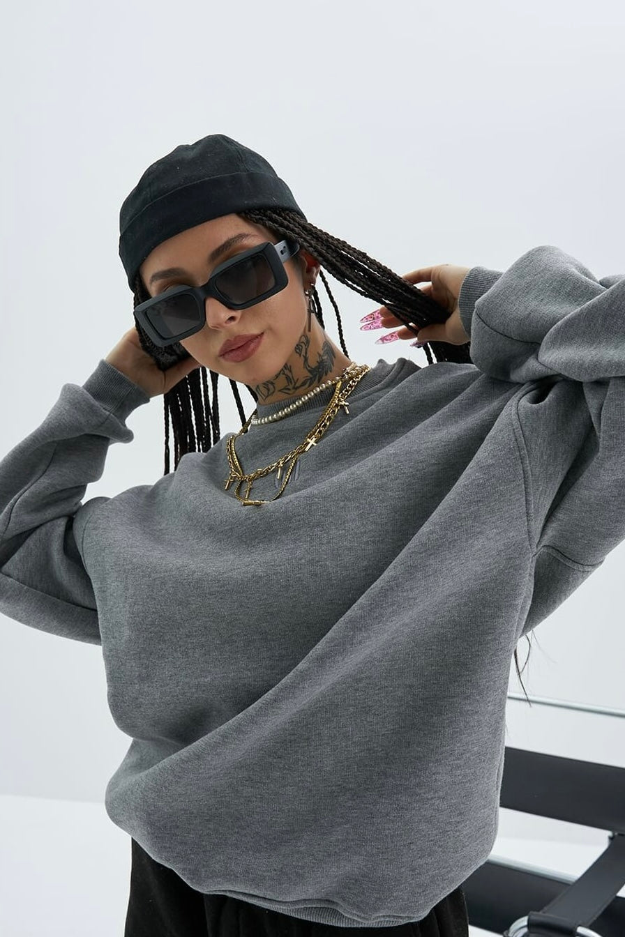 Basic Sweatshirt Oversize Fit Pullover Unisex