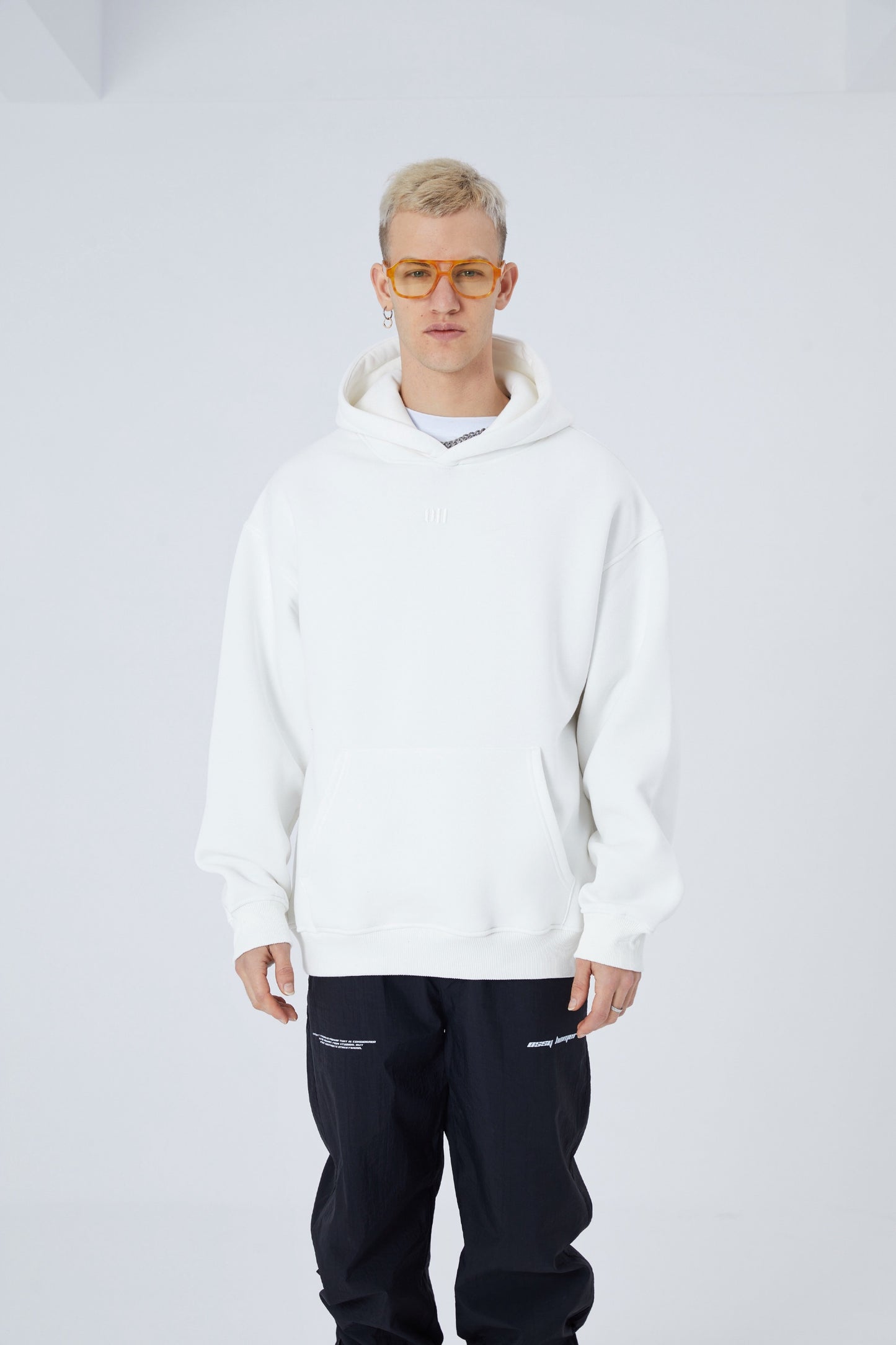 Oversize Hoodie einfarbig Basic Kapuzenpullover Unisex
