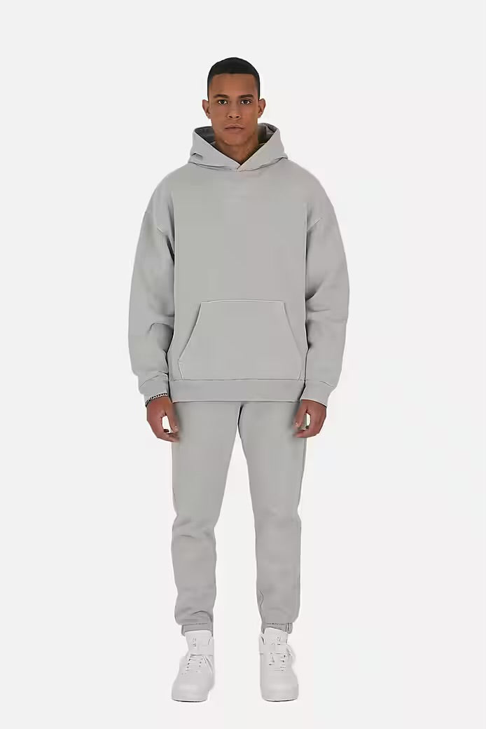 Set Jogger Hoodie 100% Baumwolle Cotton Trainingsanzug Hose Jogging Sportswear