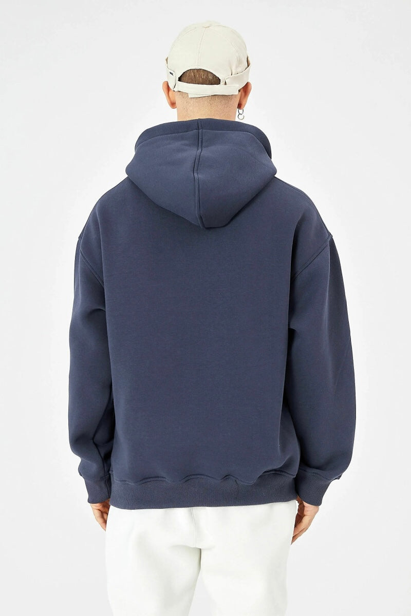 einfarbiger Basic Oversized Hoodie | Premium Herren & Damen Kapuzenpullover Unisex