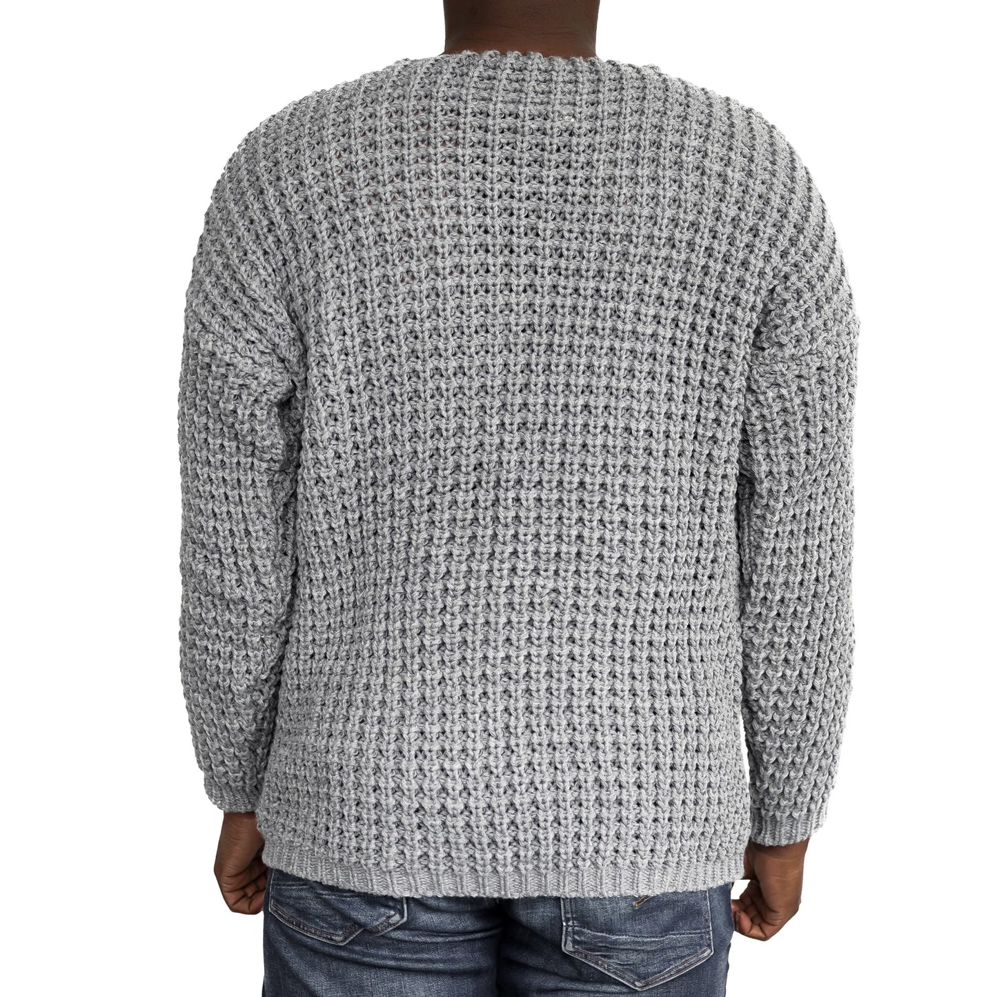 Casual Herren Strickpullover mit Rundhals-Ausschnitt