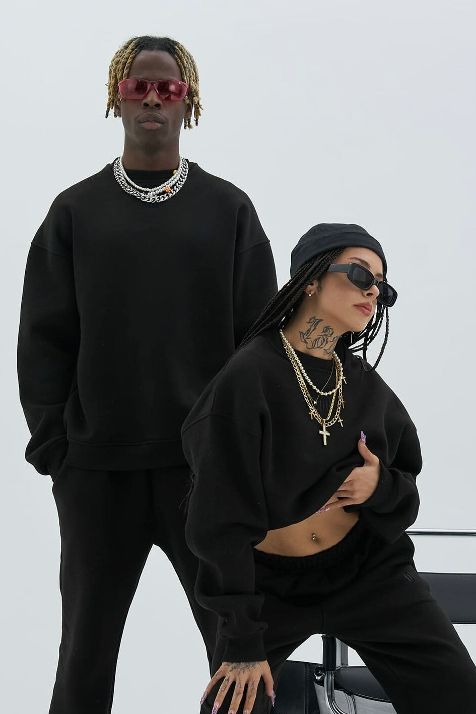Basic Sweatshirt Oversize Fit Pullover Unisex