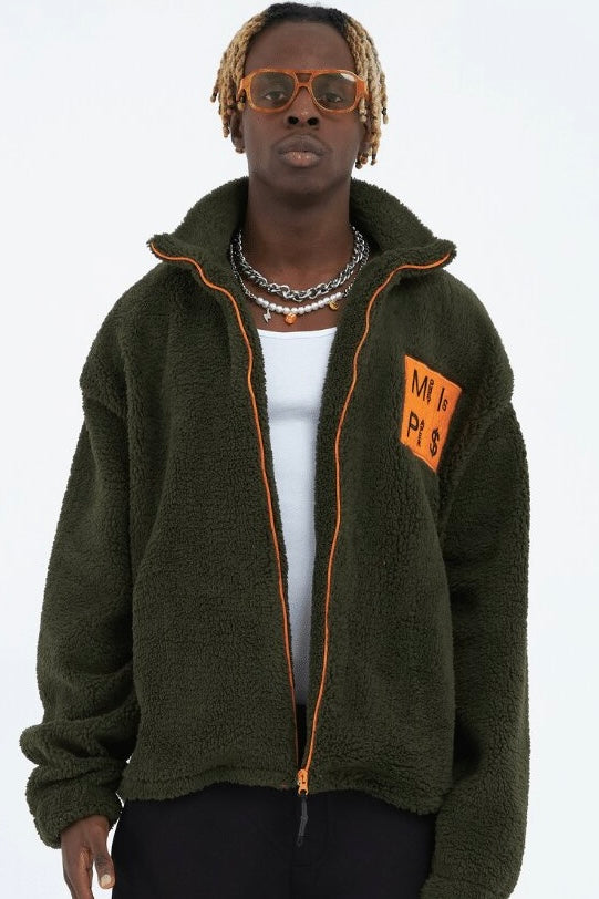 Teddy Jacket Money Is Paper Jacke Oversize Zipper