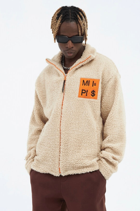 Teddy Jacket Money Is Paper Jacke Oversize Zipper
