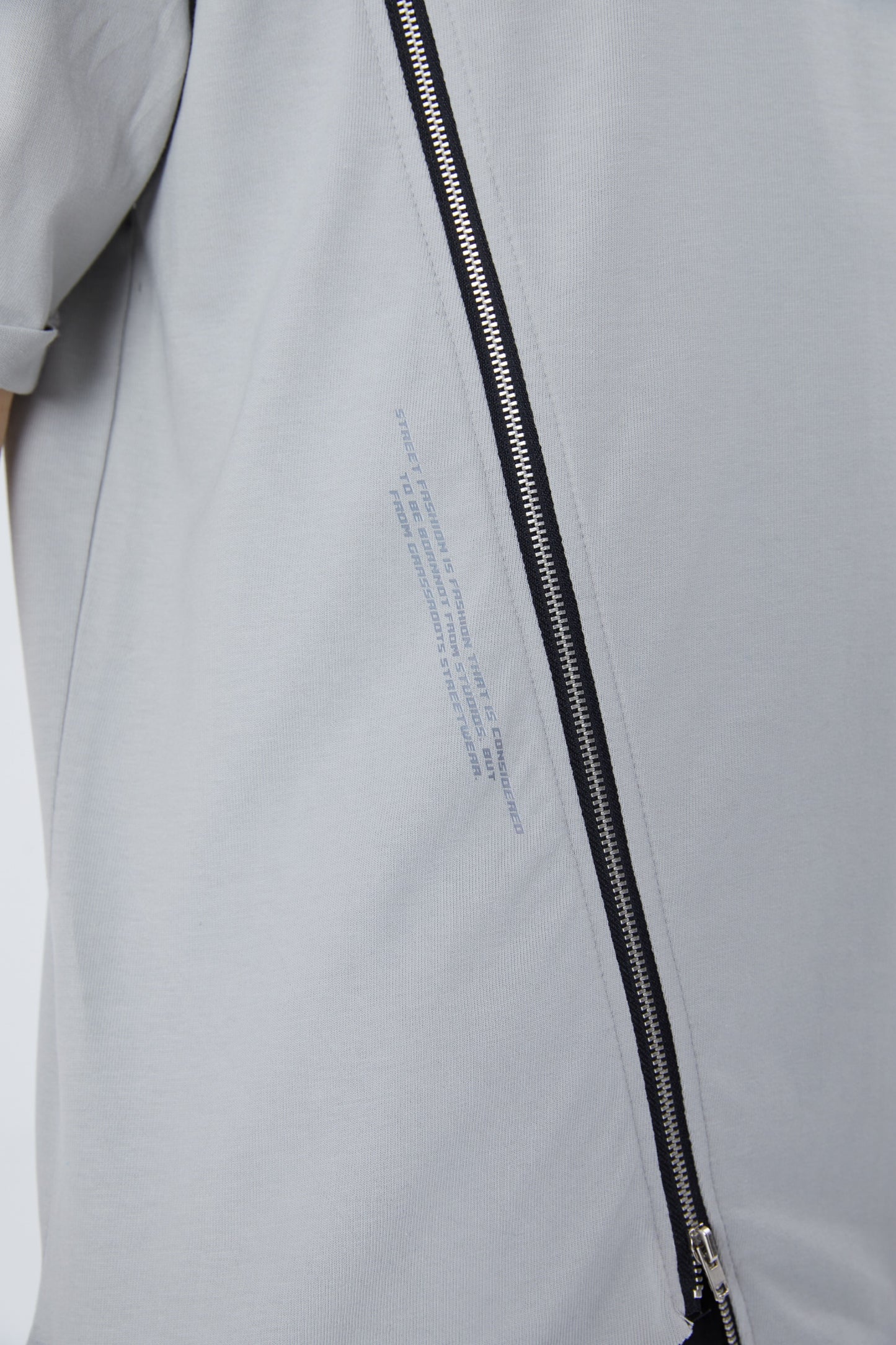 Herren ZIP T-Shirt 320gsm 100% Cotton Oversize Fit