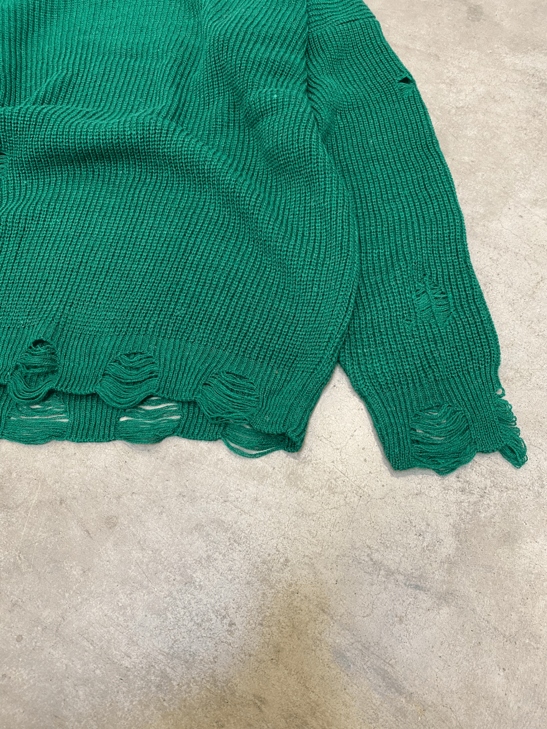 Männer Knit mit Riss Drop Shoulder Pullover Oversize