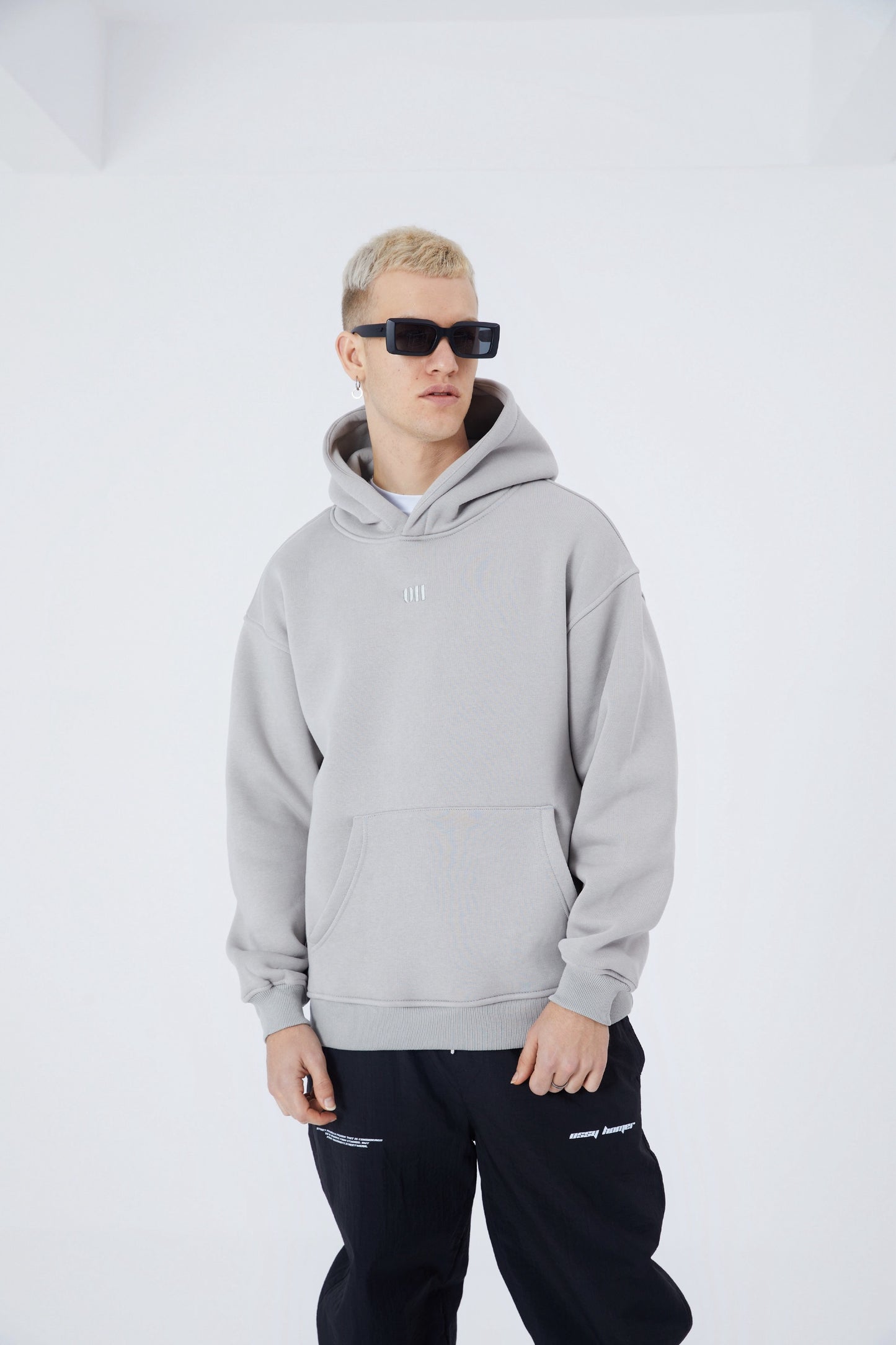 Oversize Hoodie einfarbig Basic Kapuzenpullover Unisex