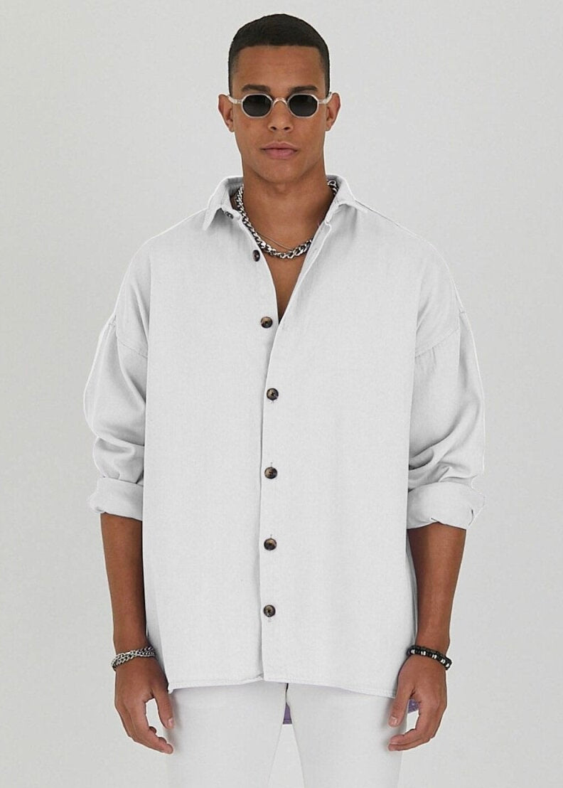 Jeanshemd Oversize Cotton Hemd 100% Baumwolle