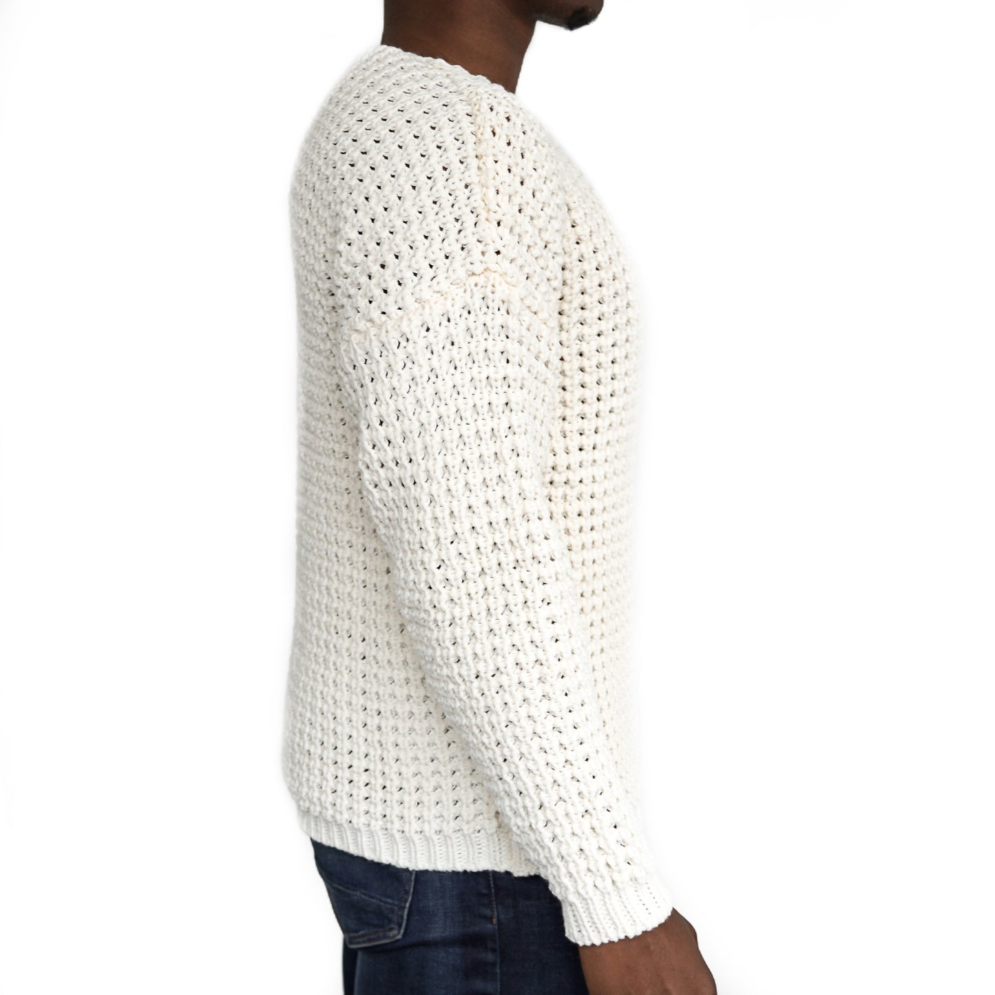 Casual Herren Strickpullover mit Rundhals-Ausschnitt